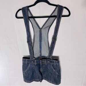 Vintage Y2K UB Jeans Dark Wash Denim Jean Mini Skirt Overalls XS